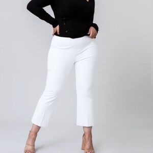 SPANX On The Go Silver Lining Kick Flare Pant Classic White 3X NWT Shapewear
